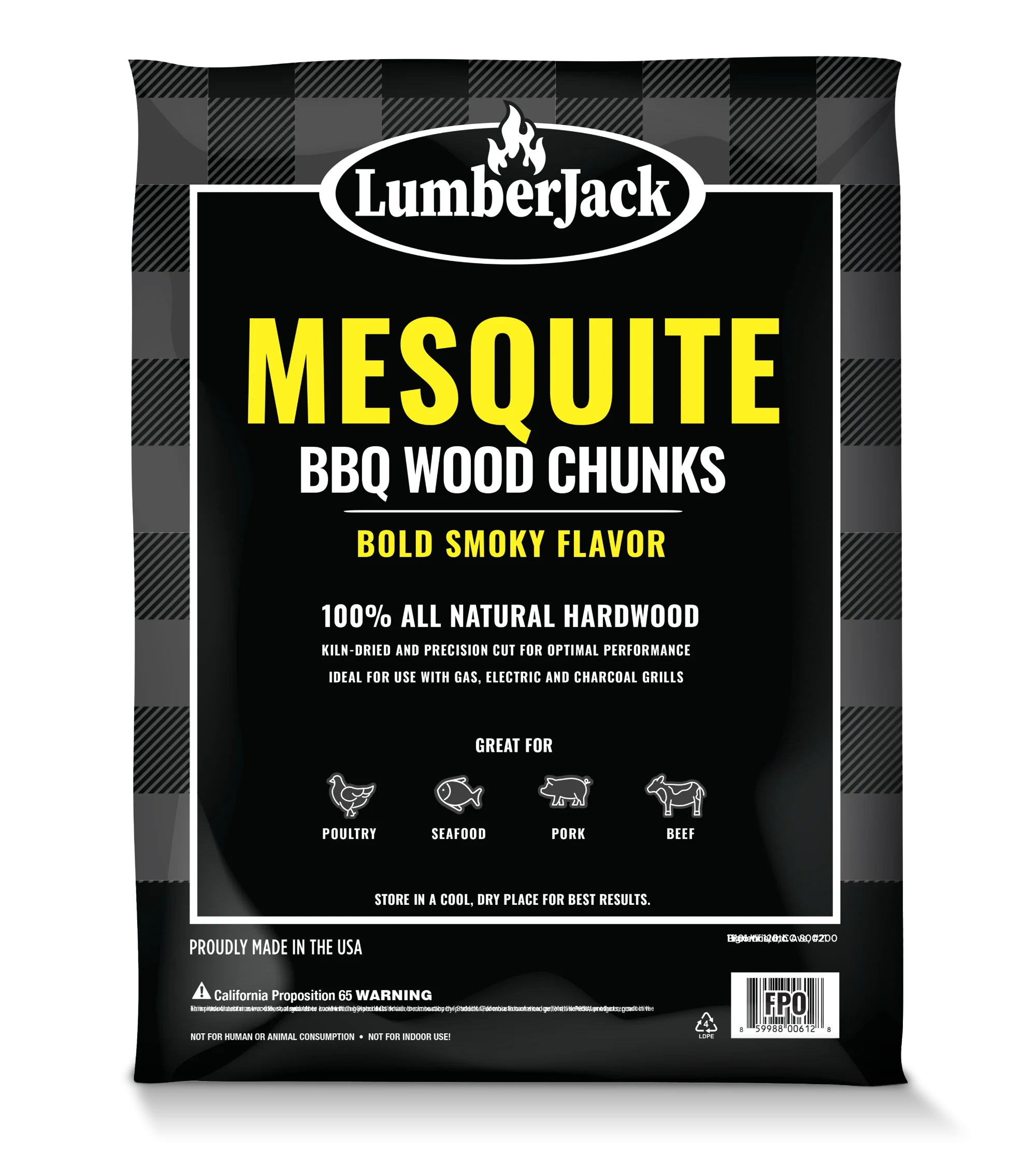 LumberJack Mesquite Chunks (2kg)