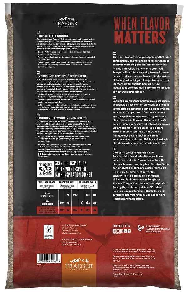 Traeger Pellets, Signature Blend