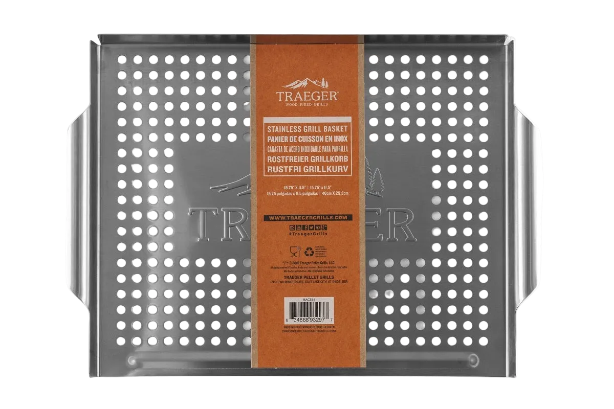 Traeger BBQ Stainless Steel Grill Basket